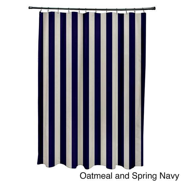 Shop 71 X 74 Inch Two Tone Neutral Striped Shower Curtain Free
