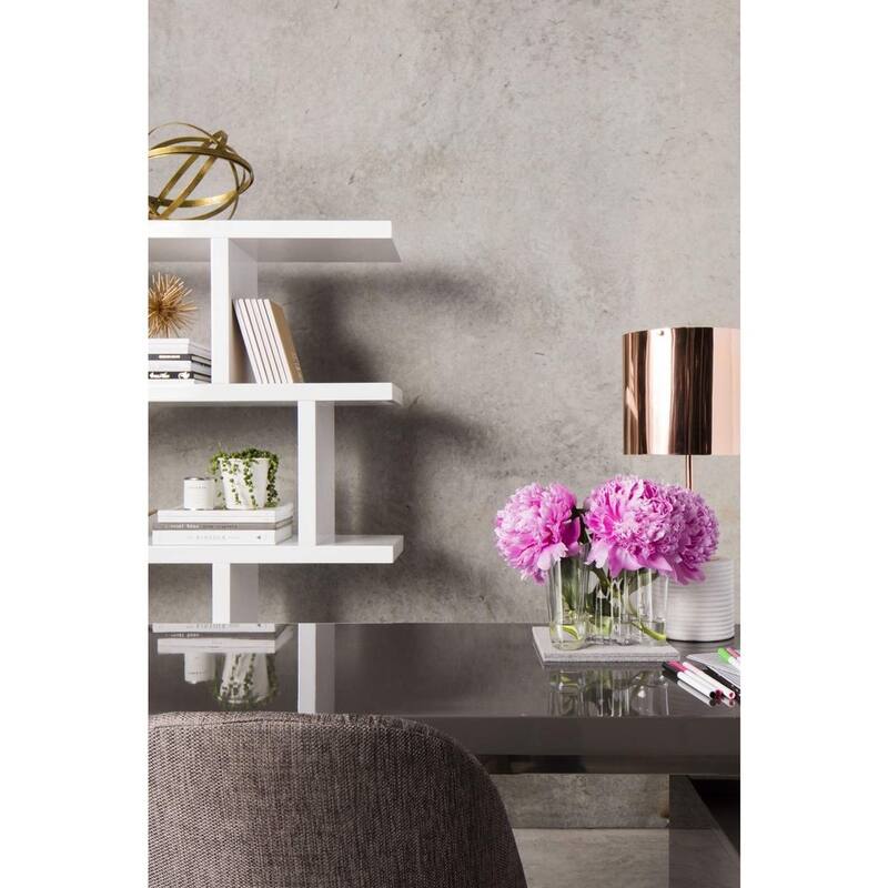 Aurelle Home Kamma Large Modern Storage Bookshelf
