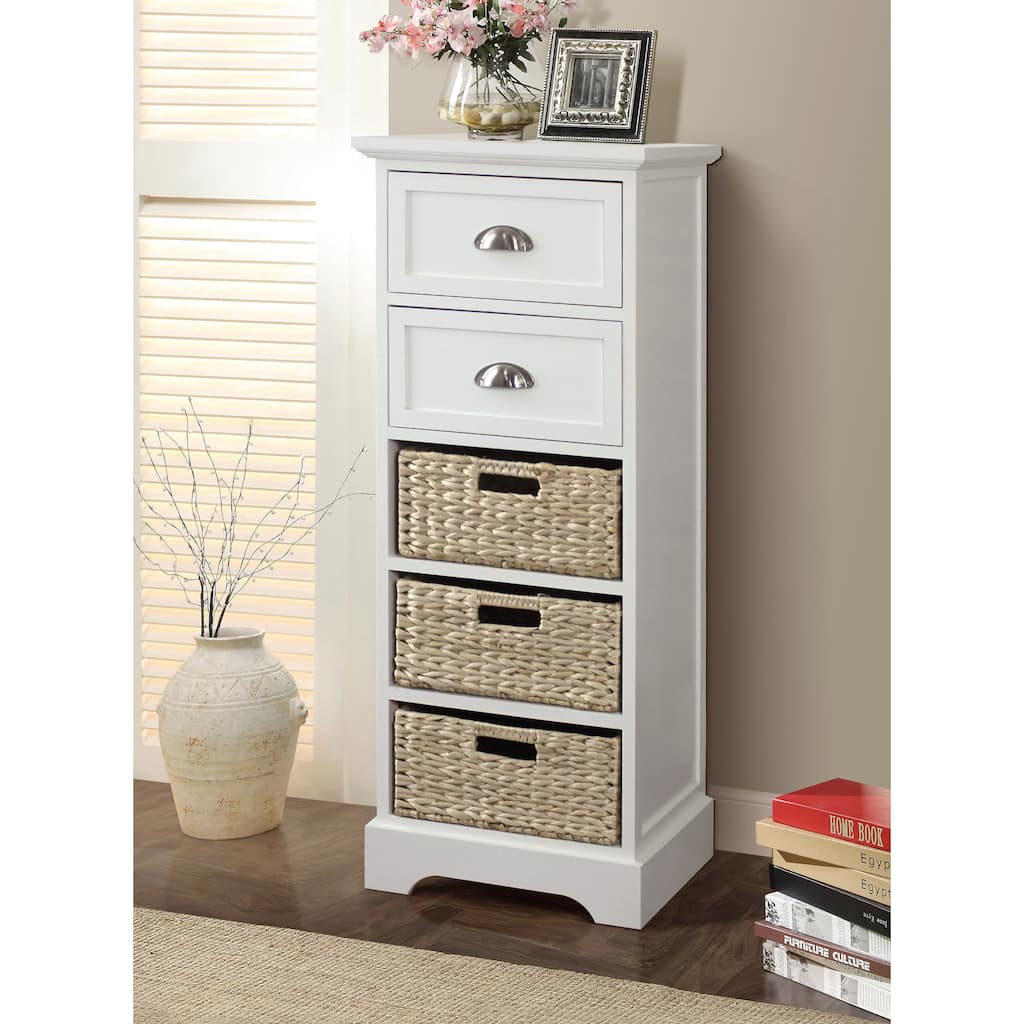 Gallerie Decor Newport 2-drawer 3-basket Table
