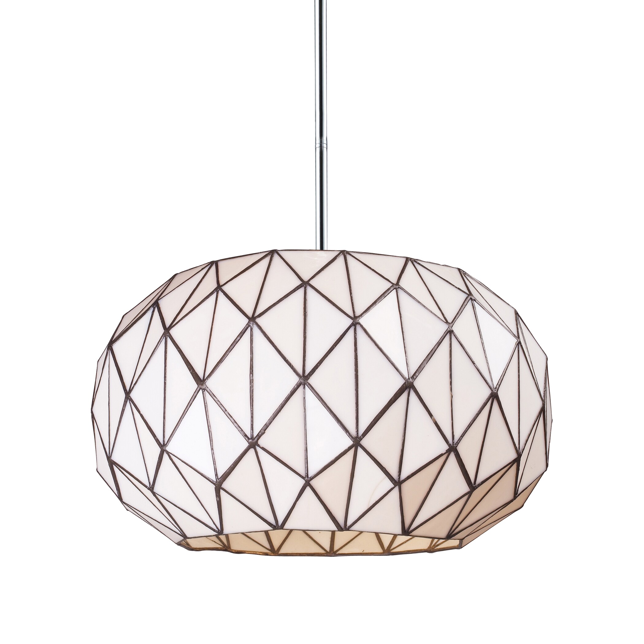 Elk Lighting Tetra 3 Light Chrome And Geometric Gl Pendant Elk Lighting Tetra 3 Light Chrome And Geometric Gl Pendant