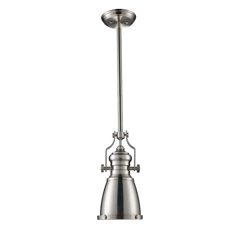 Elk Home Chadwick Satin Nickel With Metal Shade 1 Light Pendant