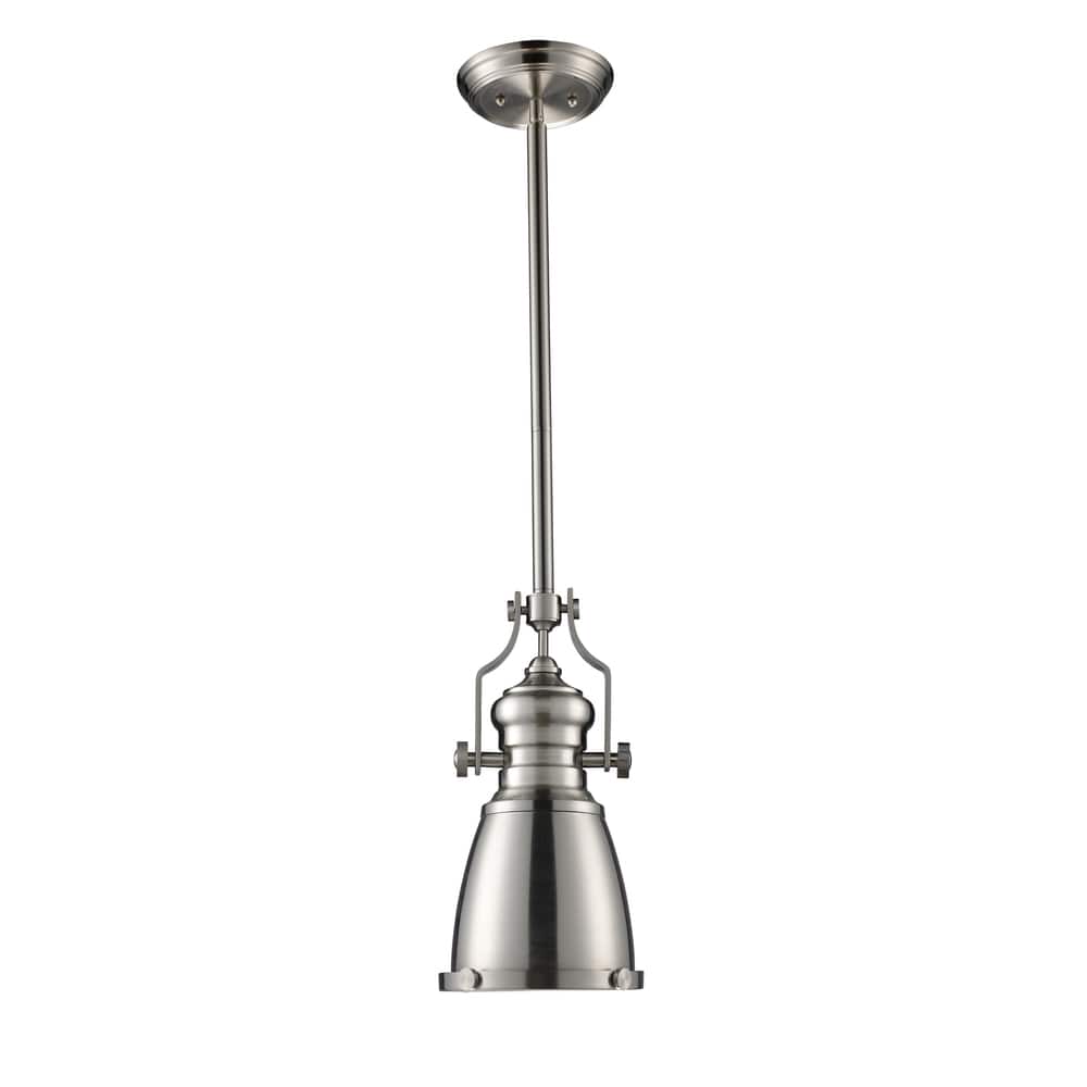 Elk Home Chadwick Satin Nickel With Metal Shade 1 Light Pendant