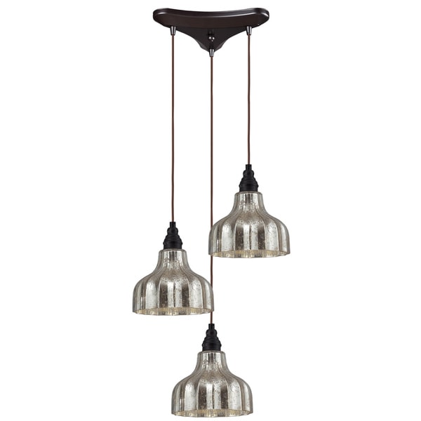 Elk Lighting Home Danica 3-light Oiled Bronze Pendant