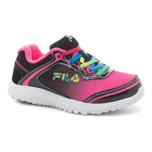 fila pink and black running shoes