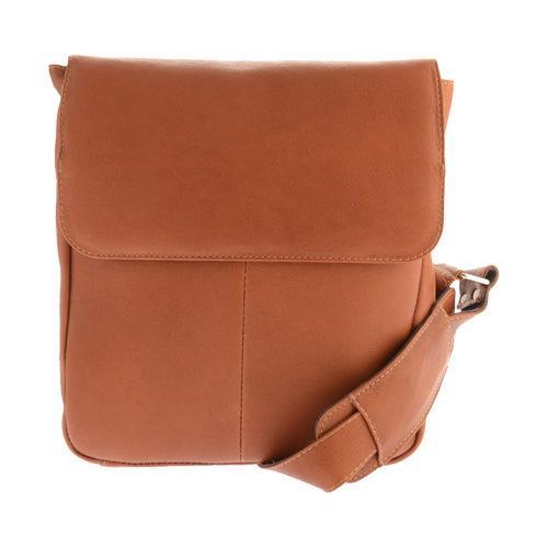 Shop Piel Leather Tablet Cross Body Bag 3009 Saddle Leather - Free ...