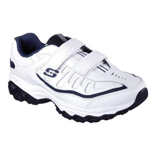 Men's Skechers After Burn Memory Fit Final Cut Walking Shoe White/Navy