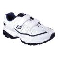Men's Skechers After Burn Memory Fit Final Cut Walking Shoe White/Navy