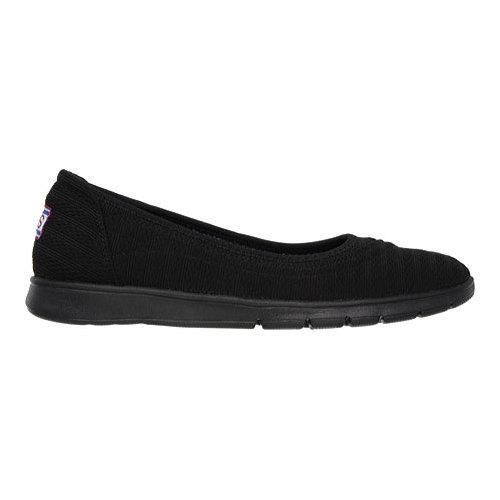 Womens Skechers BOBS Pureflex Supastar Flat Black   17833264