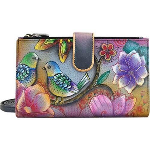Women's Anuschka Large Smart Phone Case & Wallet Blissful Birds