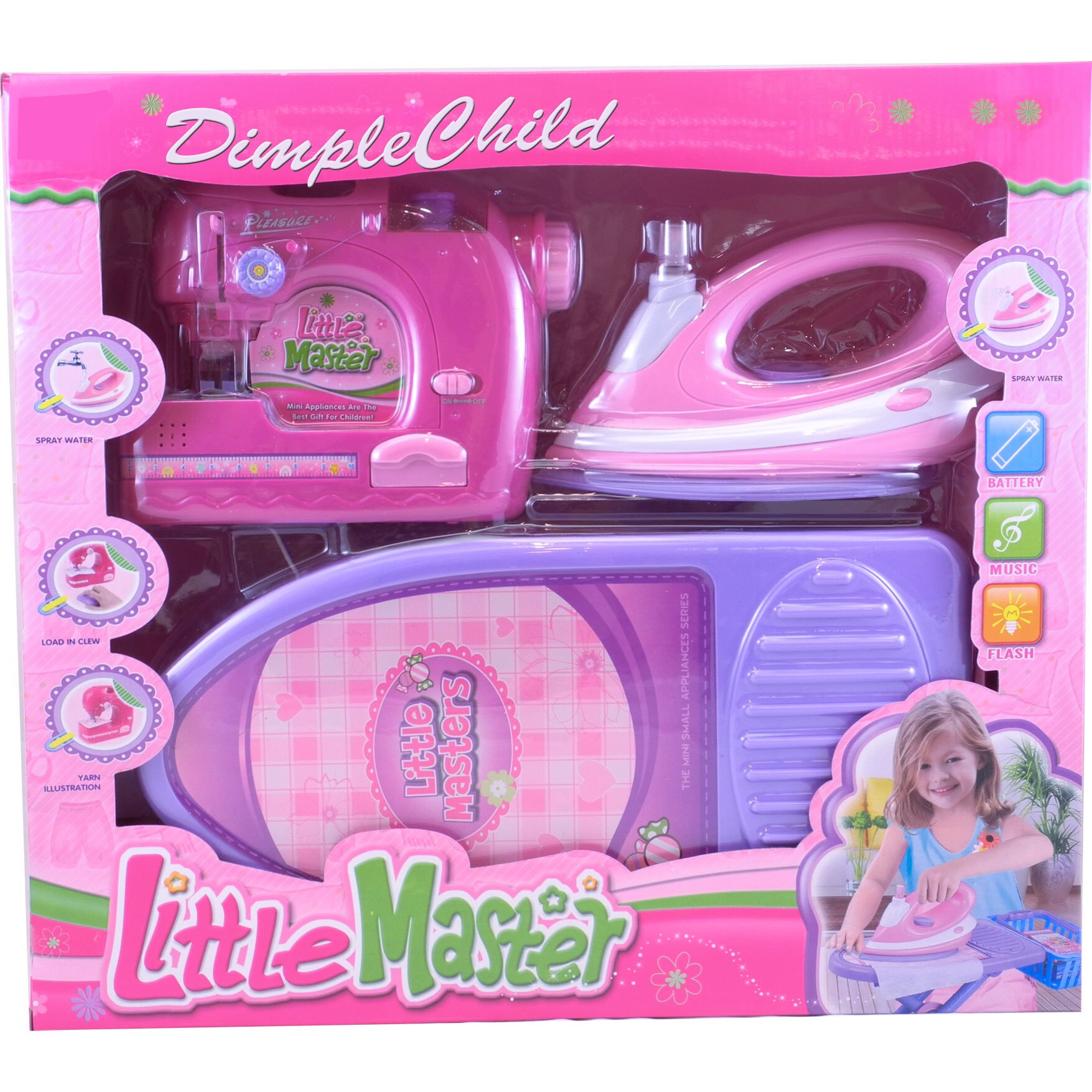 Shop Dimplechild Little Master Ironing And Sewing Toy Set