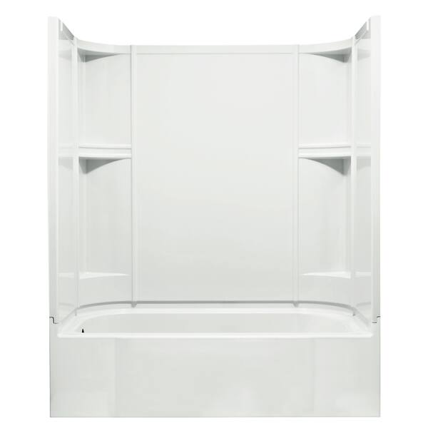Shop Accord 32 Inch 3 Piece Direct To Stud White Shower Wall Set