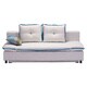 Zuo Serenity Sleeper Sofa Natural with Blue Piping - Free Shipping ...