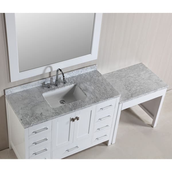 Sink Vanity With Makeup Table Bathroom All In One