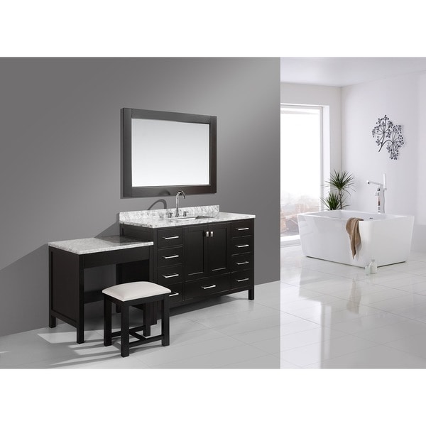 Design Element London 78-inch Single Sink Espresso Vanity ...