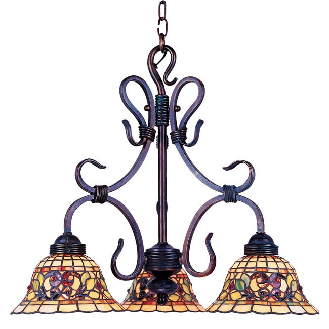 Elk Lighting Buckingham 3-light Chandelier (Buckingham Vintage Antique Bronze Chandelier) - Chandeliers For Bedrooms by Overstock.com