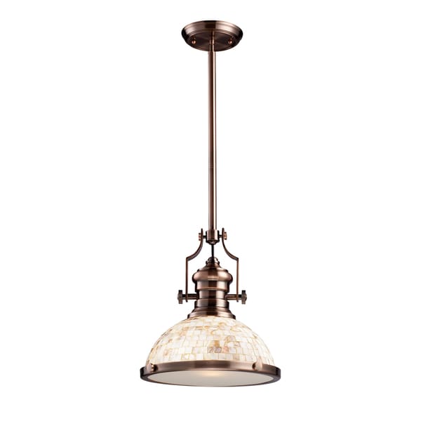 Elk Lighting Chadwick Antique Copper 1 Light Pendant On Elk Lighting Chadwick Antique Copper 1 Light Pendant