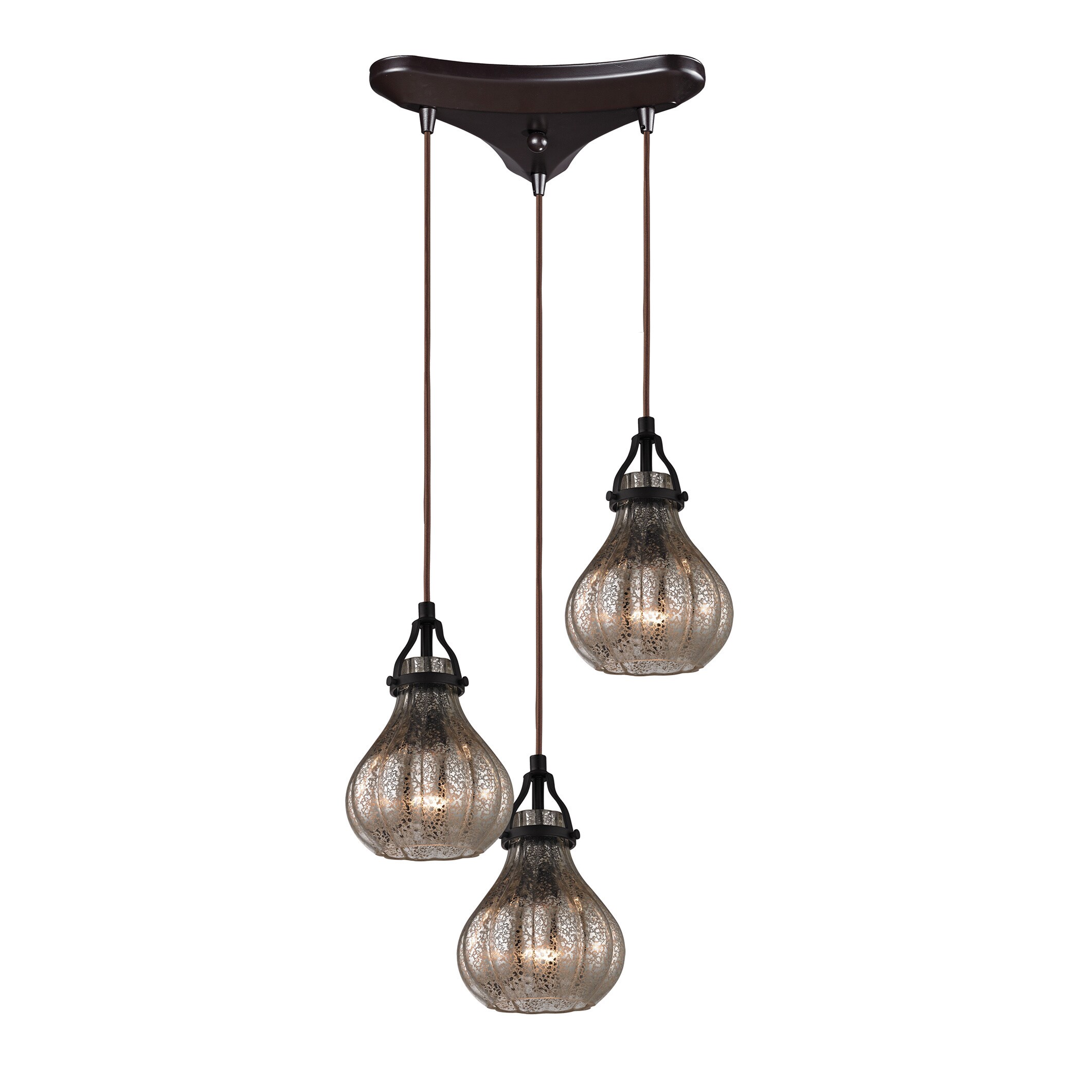 Elk Lighting Danica 3-light Oil-rubbed Bronze Chandelier (Danica Oil Rubbed Bronze Chandelier) - Chandeliers For Bedrooms by Overstock.com