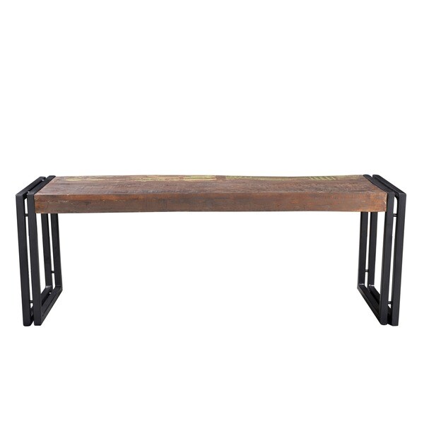 old metal bench