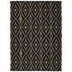 preview thumbnail 12 of 19, Waverly Color Motion Area Rug 5' x 7' - Black