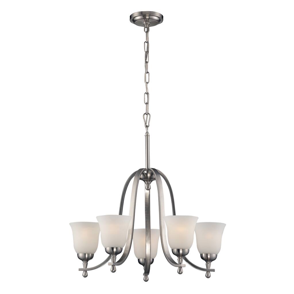 Elk Lighting Mayfield 5-light Brushed Nickel Chandelier