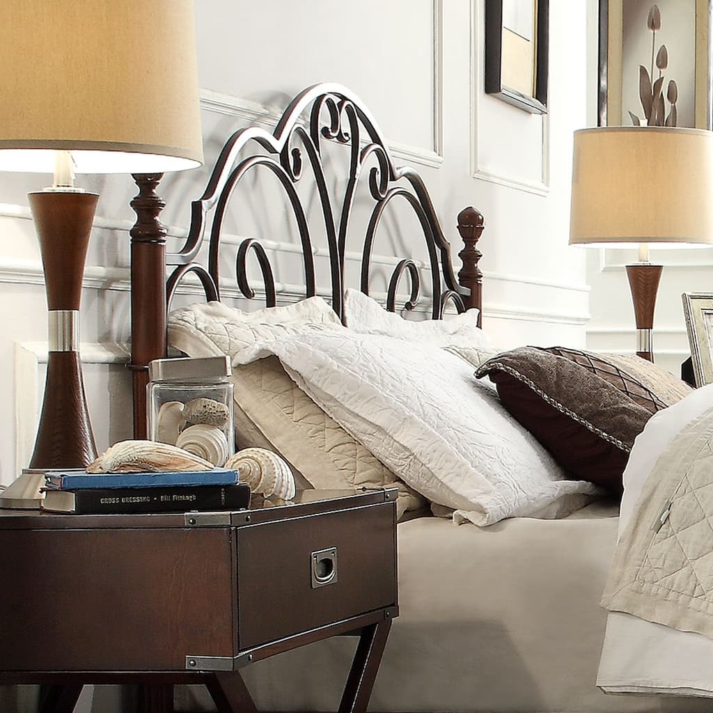 LeAnn Brown Metal Headboard by iNSPIRE Q Classic