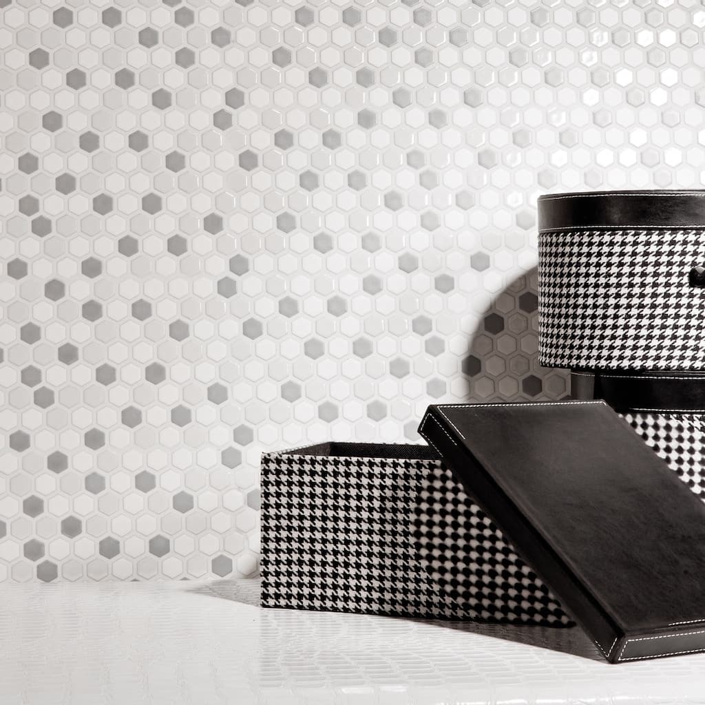 Merola Tile 8x12-inch Perfect Silver Ceramic Wall Tile (Case of 18)