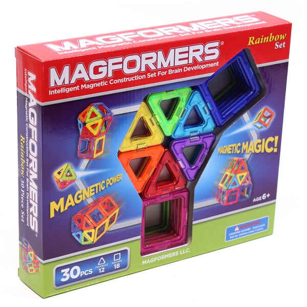 magformers rainbow 30 piece set