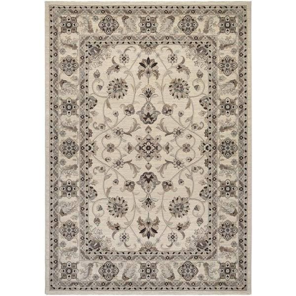 Couristan Everest 8972/ 6322 Rosetta Ivory Rug (53 x 76)