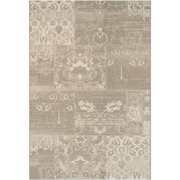 Couristan Afuera 5569/ 0609 Country Cottage Beige/ Ivory Rug (53 x 7