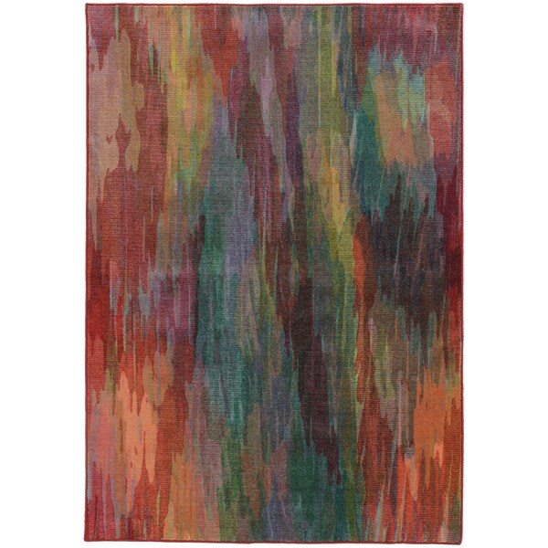 Pantone Universe Prismatic Red/ Orange Rug (7'10 x 10'10) - 7'10" x 10'10"
