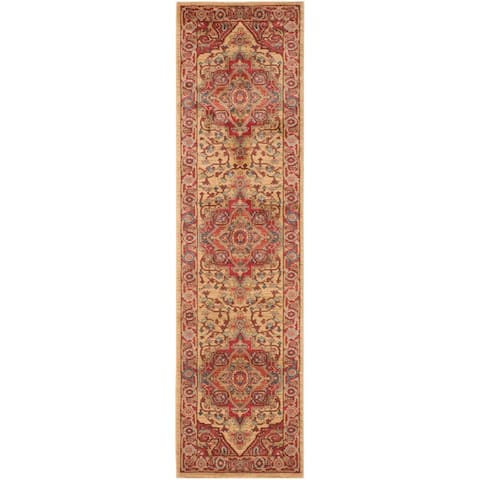 10 Round Square Area Rugs Online At Our Best Deals Safavieh Mahal Traditional Grandeur Red Natural Rug