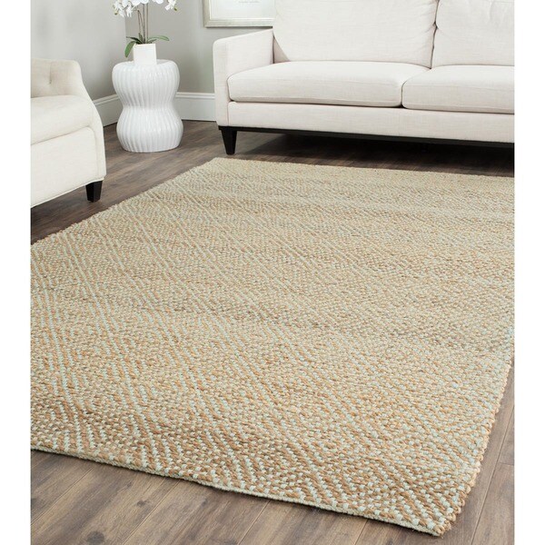 Shop Safavieh Casual Natural Fiber HandWoven Natural/ Green Jute Rug