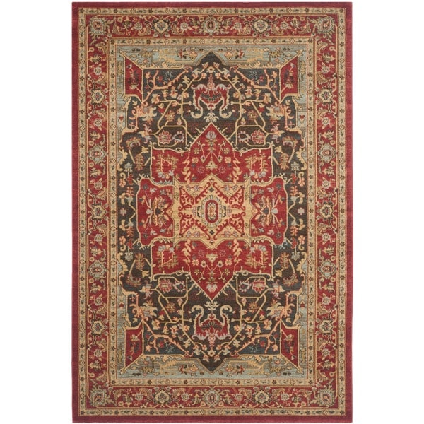 Safavieh Mahal Red/ Red Rug (67 x 92)