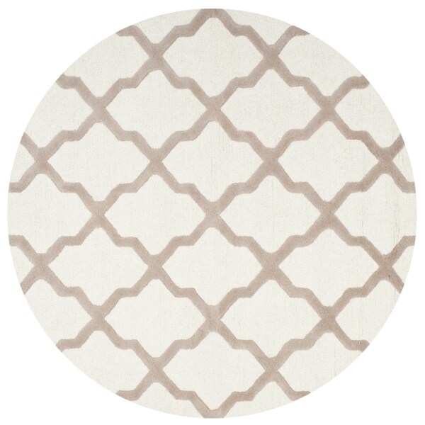 Safavieh Handmade Cambridge Ivory/ Beige Wool Rug - 10' Round