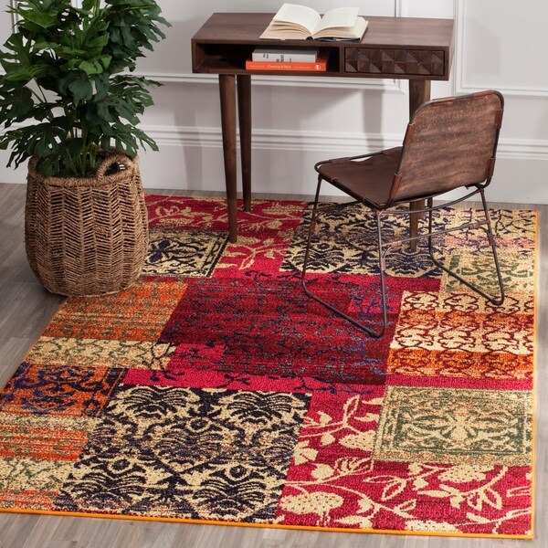 Safavieh Monaco Bohemian Patchwork Multicolored Distressed Rug - multi - 9' x 12'