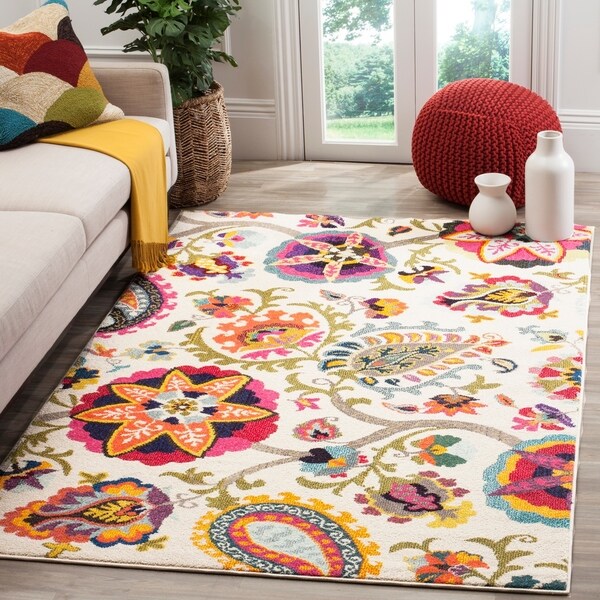 Safavieh Monaco Floral Ivory / Multicolored Rug - 9' x 12'