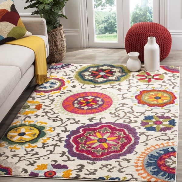 Safavieh Monaco Floral Ivory / Multicolored Rug - 9' x 12'