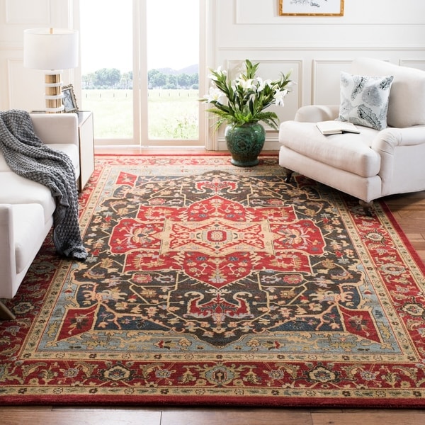 Safavieh Mahal Traditional Grandeur Red/ Red Rug - 8' x 11'