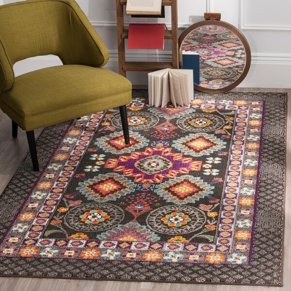 Safavieh Monaco Bohemian Brown/ Multicolored Rug - 9' x 12'