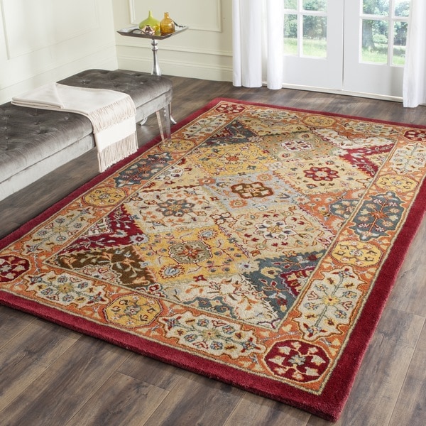 Safavieh Handmade Heritage Traditional Bakhtiari Multi/ Red Wool Rug - 8' x 10'