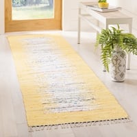 rug yellow safavieh montauk woven ivory cotton hand