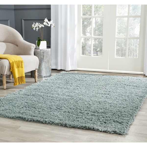 Safavieh Athens Shag Seafoam Rug (4 x 6)   Shopping