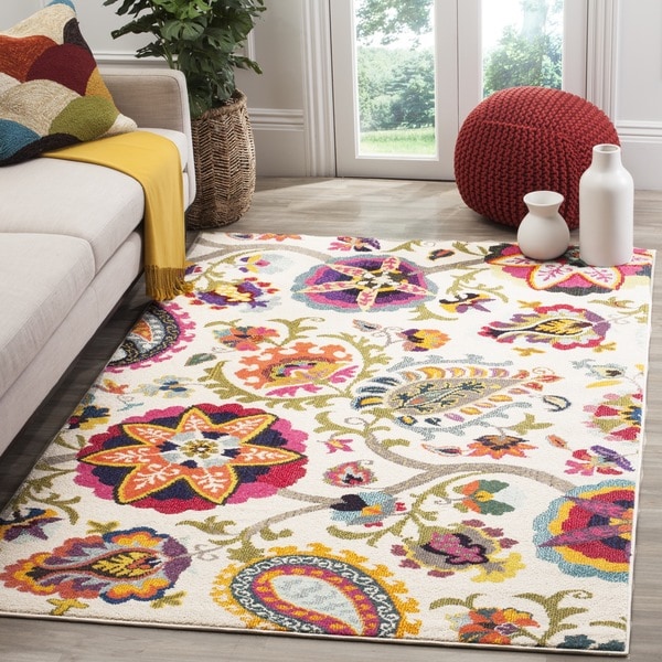 Safavieh Monaco Floral Ivory / Multicolored Rug - 8' x 11'