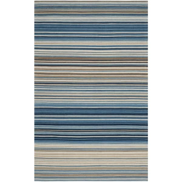Safavieh Hand woven Marbella Blue/ Multi Wool Rug (9 x 12