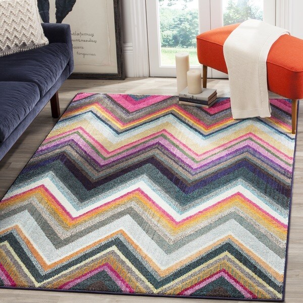 Safavieh Monaco Bohemian Chevron Multicolored Rug - 8' x 11'