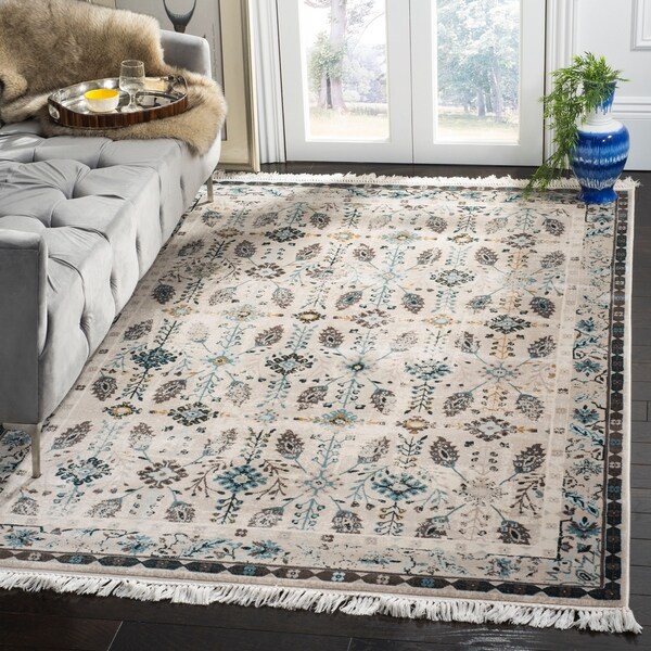 Safavieh Serenity Cream/ Turquoise Rug - 8'6 x 12'