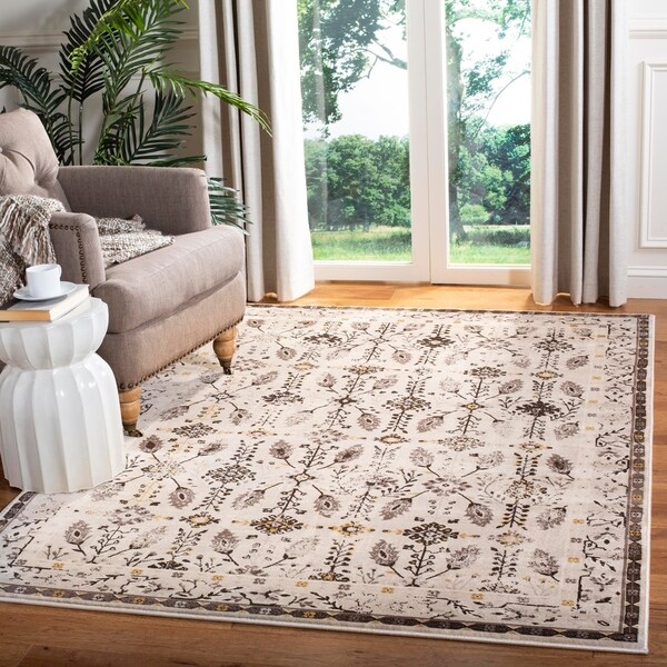 Safavieh Serenity Cream/ Brown Rug - 8'-6" x 12'
