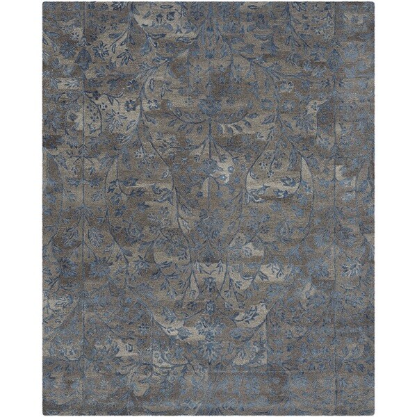Safavieh Handmade Sapphire Brown/ Blue Wool/ Viscose Rug (8' x 10') - 8' x 10'