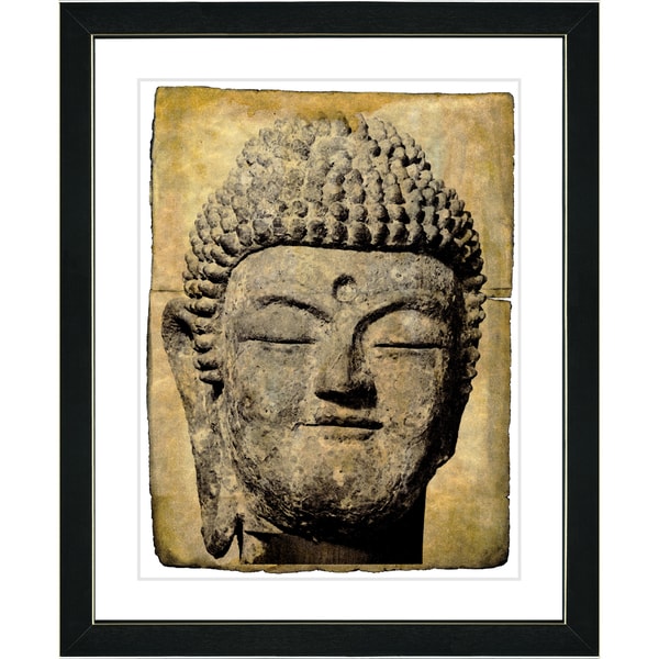 Studio Works Modern 'Stone Buddha' Framed Fine Art Print