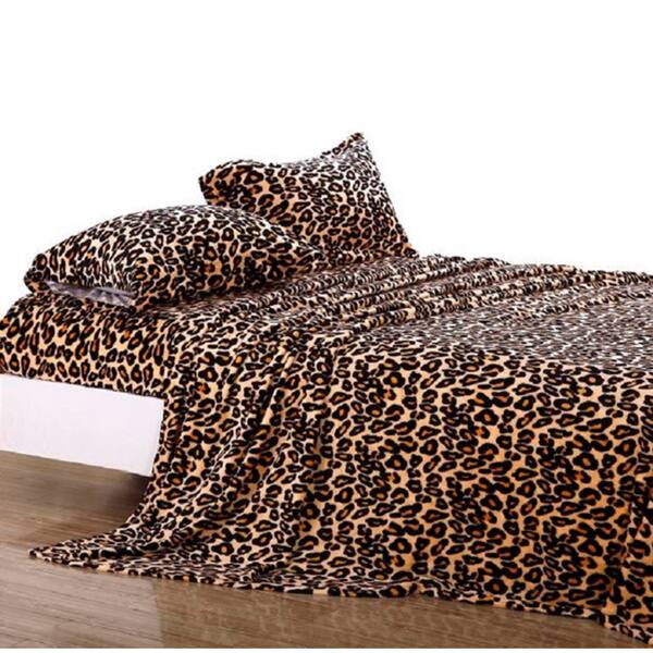 Shop Cheetah Print Supreme Comfort Plush Sheet Set Free Shipping